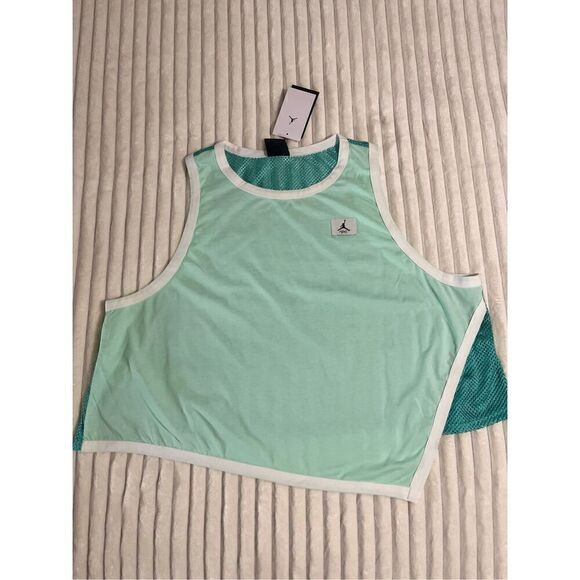 Nike Jordan Essential Mesh Jersey Woman's Top Mint  Size1X  Active - Picture 1 of 8